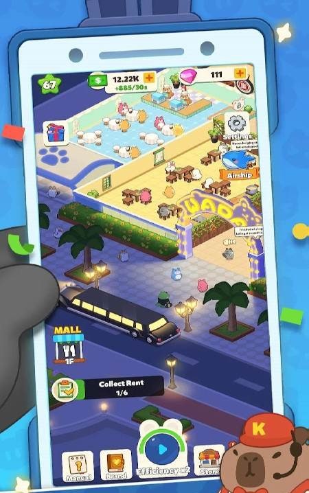 Idle Emporium Tycoon - Mall gameplay screenshot 1