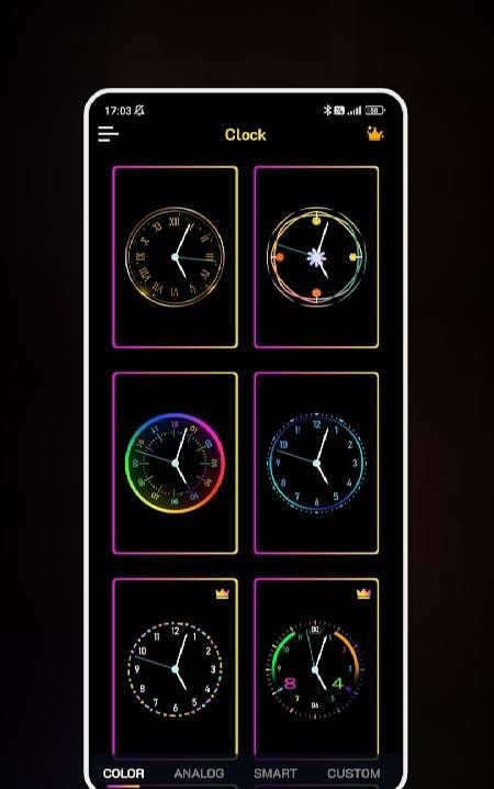 Neon Clock Wallpaper screenshot 4