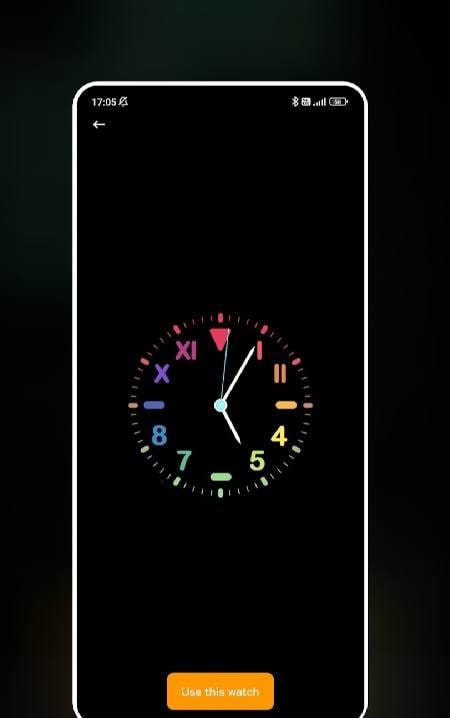 Neon Clock Wallpaper screenshot 2
