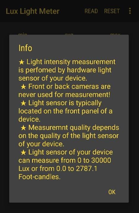 Lux Light Meter Pro screenshot 3