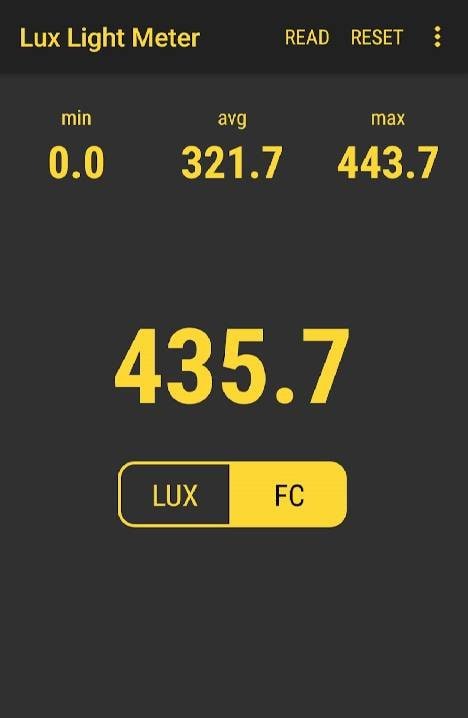 Lux Light Meter Pro screenshot 4