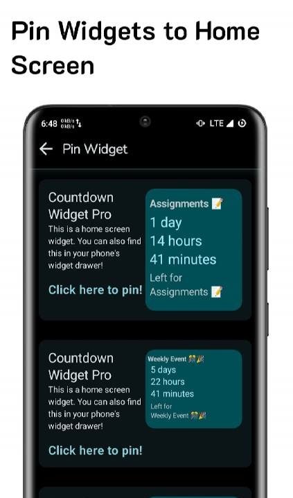 Countdown Widget Home Screen screenshot 4