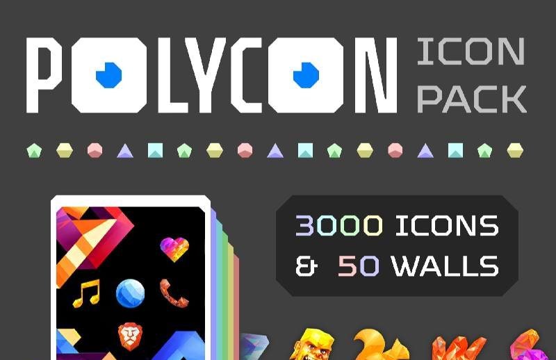 POLYCON Icon Pack preview image 1