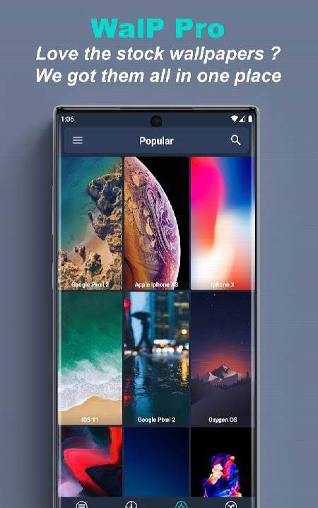 WalP Pro - Stock HD Wallpapers screenshot 2