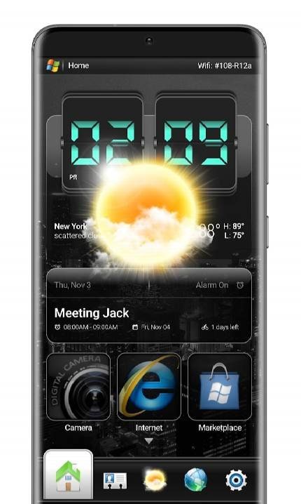 Windows Mobile KLWP Theme screenshot 1