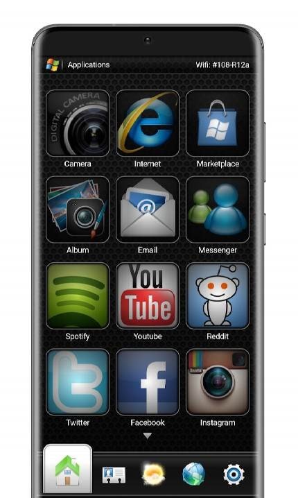 Windows Mobile KLWP Theme screenshot 4