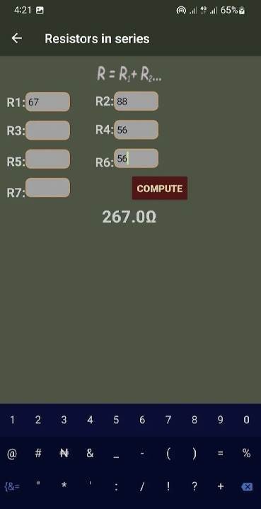 Fisika- calculator for physics screenshot 3