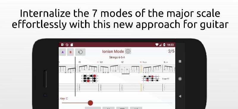 iGuitar - Major Scale Modes screenshot 1