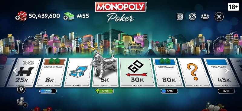 MONOPOLY Poker - Texas Holdem gameplay screenshot 1