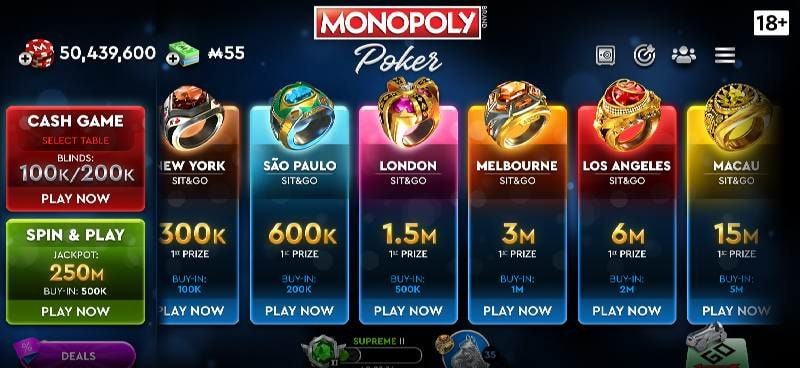 MONOPOLY Poker - Texas Holdem gameplay screenshot 3