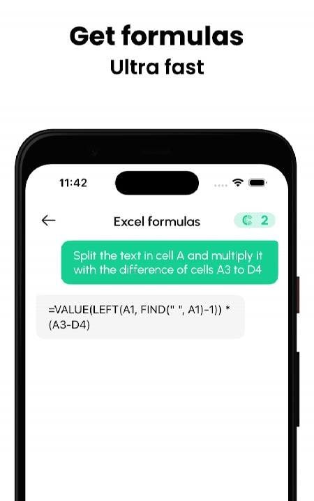 Spreadsheets AI: Formula Bot screenshot 2