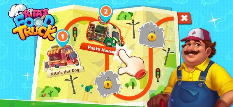 Rita's Food Truck: Cooking Game screenshot 2