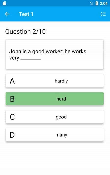 TOEFL Practice Test screenshot 3