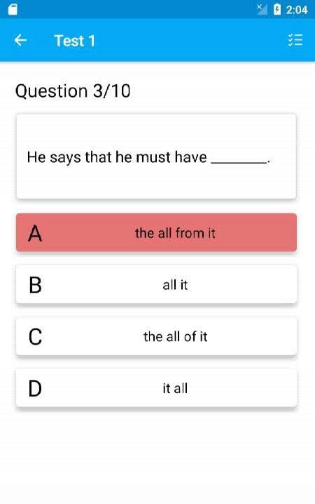 TOEFL Practice Test screenshot 4