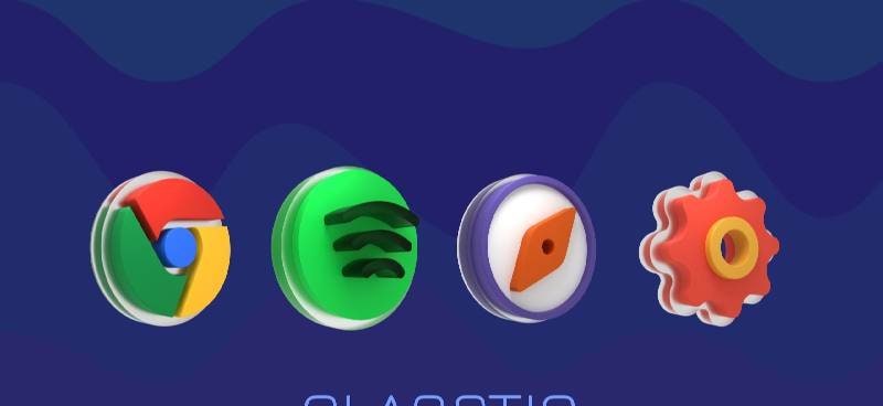 Glasstic 3D Icon Pack screenshot 1