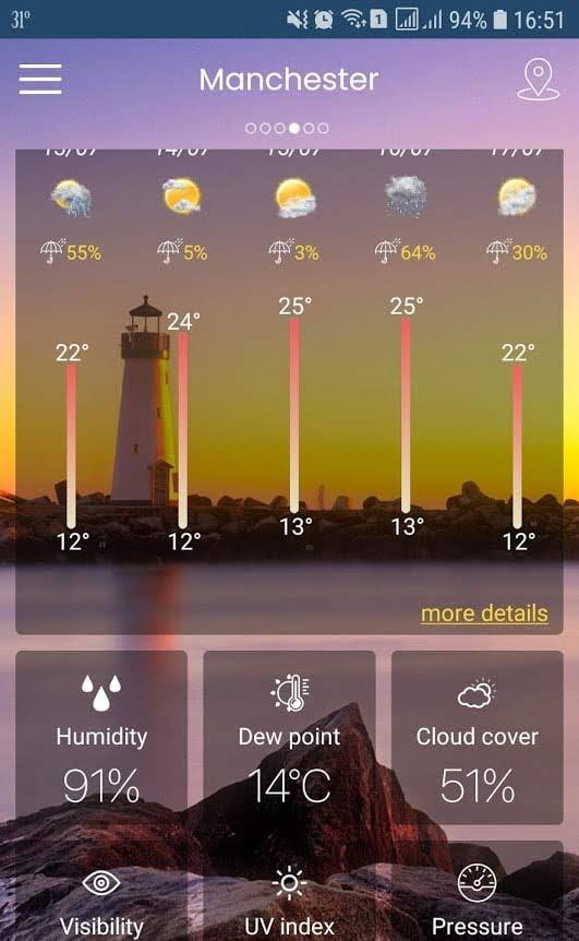 Weather screenshot 2
