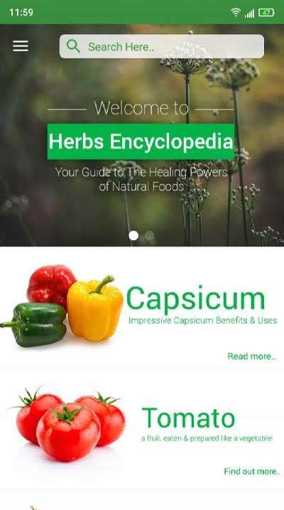 Herbs Encyclopedia screenshot 1