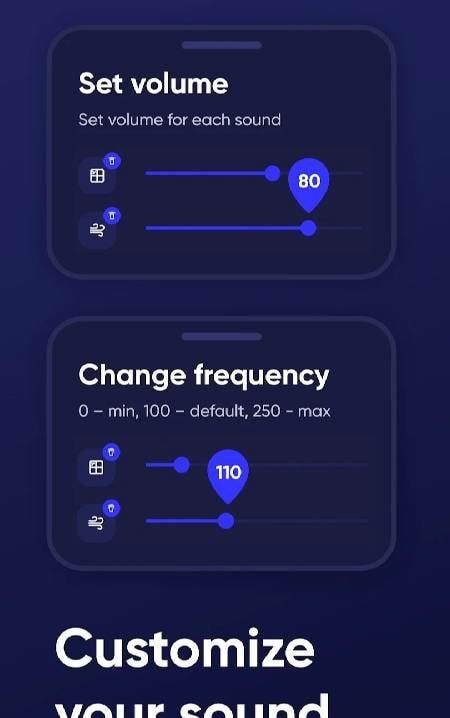 Screenshot of the Tinnitus Alleviator App, view 4