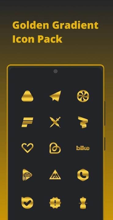 Golden Gradient - Icon Pack screenshot 1
