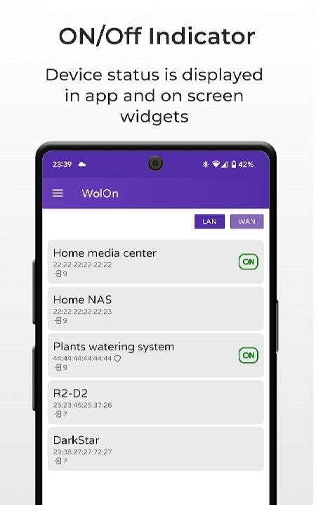 WolOn - Wake on LAN Widgets screenshot 1