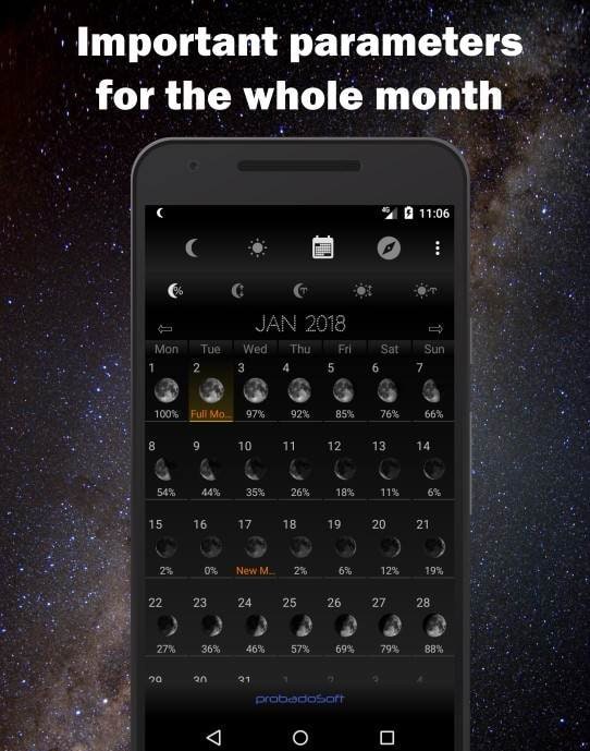 Moon Phase Calendar screenshot 3