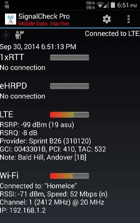 SignalCheck Pro screenshot 2