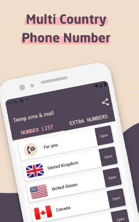 Temp SMS - Receive Code screenshot 2
