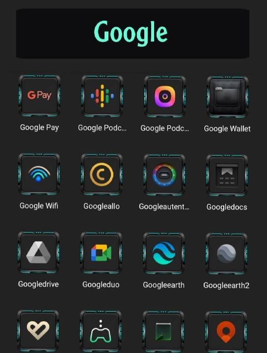 Dark Dream : Icon Pack screenshot 2
