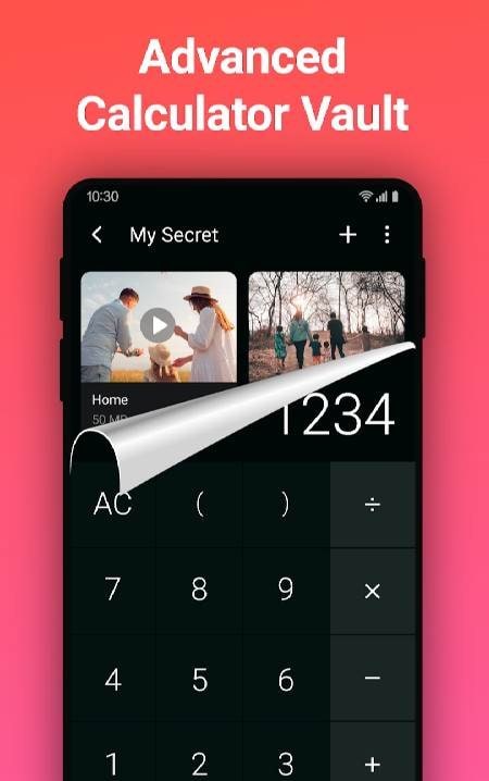 Calculator Vault, Gallery Lock Screenshot 1
