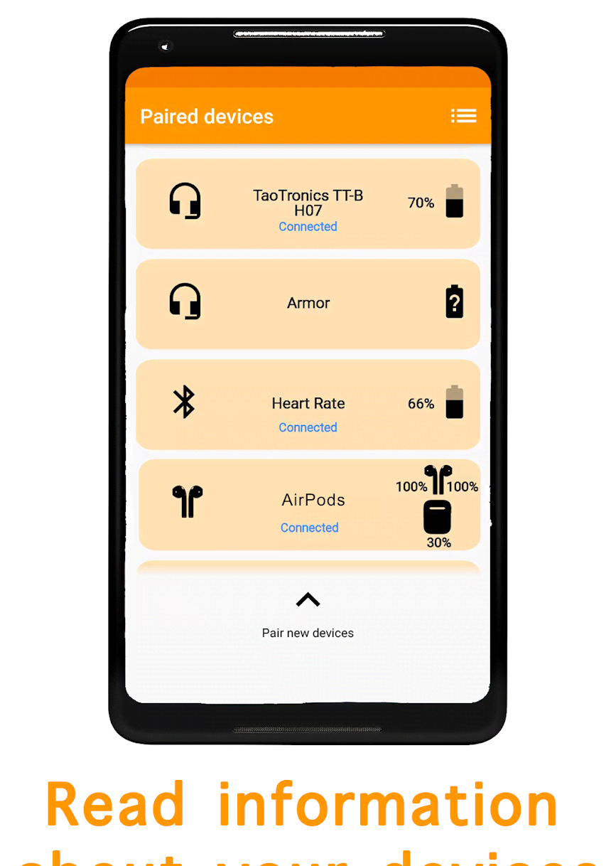 BlueBatt - Bluetooth Battery Reader screenshot 1