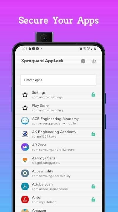 Xproguard AppLock screenshot 3