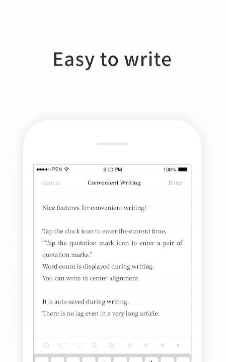 PenCake - simple notes, diary screenshot 4