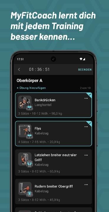 MyFitCoach Muskelaufbau im Gym screenshot 3