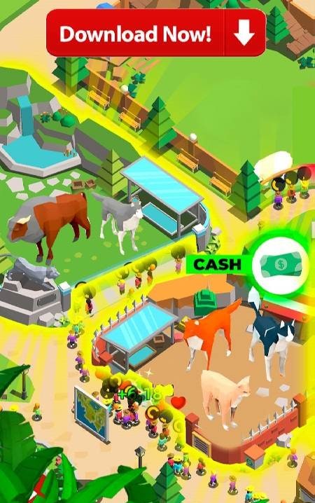 Idle Zoo Tycoon: Animal Park screenshot 1
