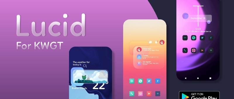 Lucid For KWGT screenshot 2