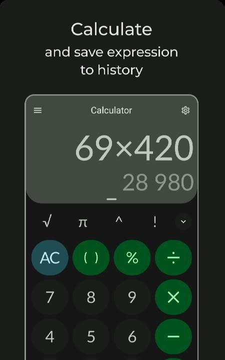Unitto — calculator and unit converter screenshot 1