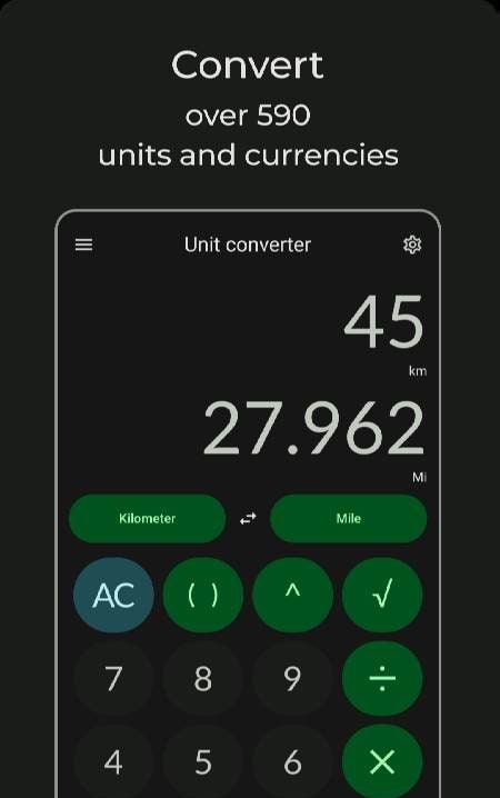 Unitto — calculator and unit converter screenshot 2