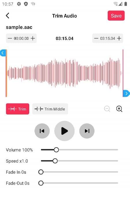 Audio Editor & Music Editor screenshot 2
