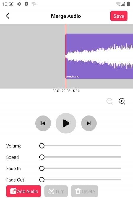 Audio Editor & Music Editor screenshot 4