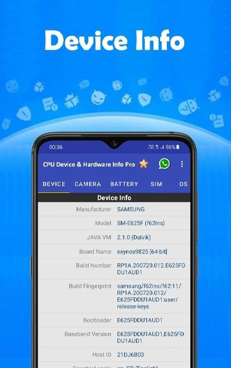 CPU Device & Hardware Info Pro screenshot 2