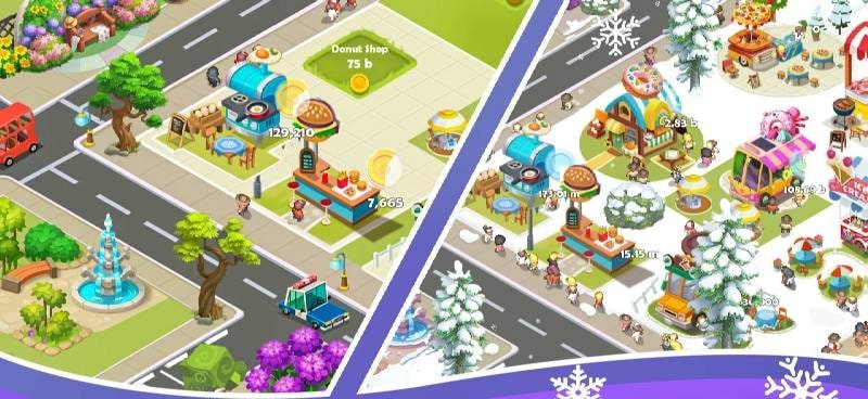 Idle Food Stalls Tycoon gameplay screenshot 1