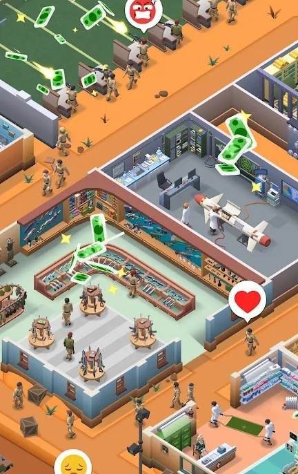 Idle Army Station: Tycoon Game screenshot 1