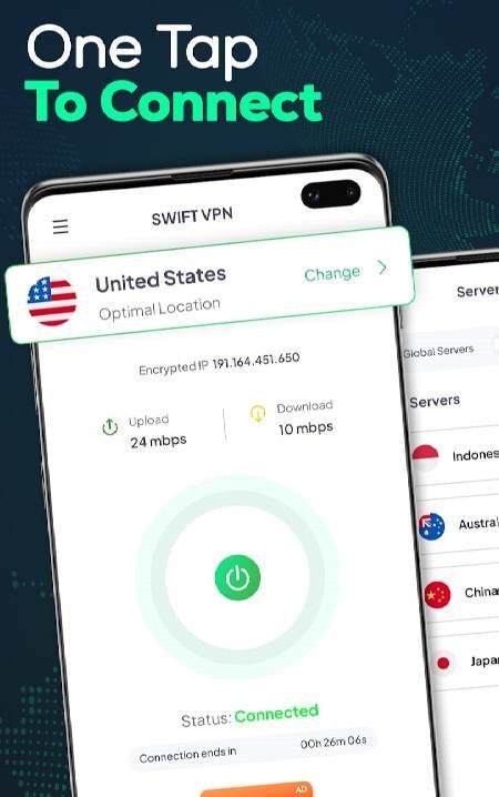 Swift VPN : Super Fast VPN screenshot 2