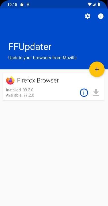 FFUpdater screenshot 1