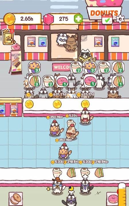 Cooking Cats: Idle Tycoon gameplay screenshot 3