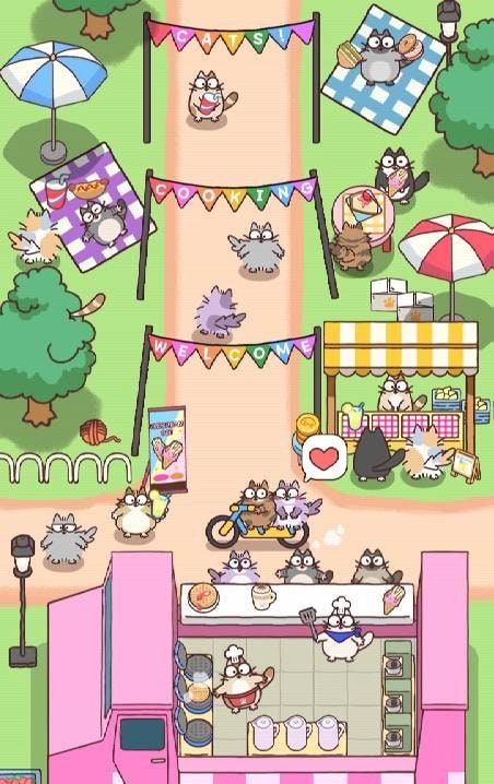 Cooking Cats: Idle Tycoon gameplay screenshot 1