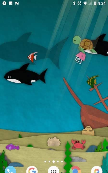Papersea Pro Live Wallpaper screenshot 1
