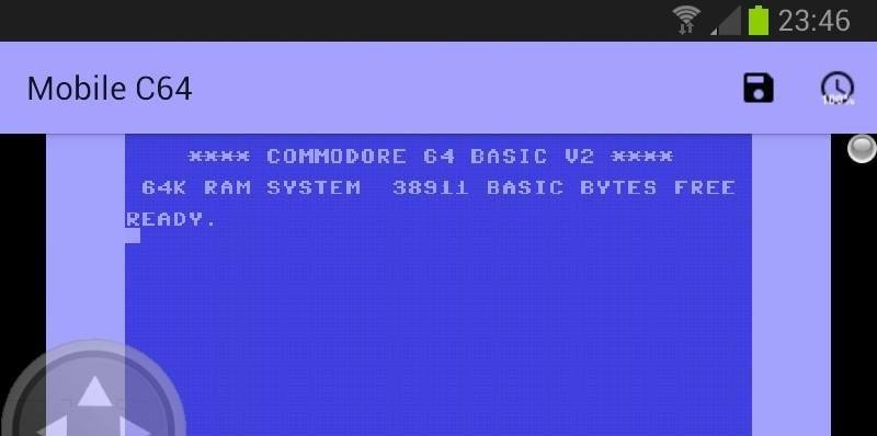 Mobile C64 screenshot 1