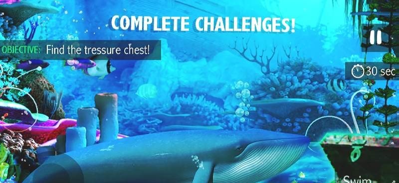 Blue Whale Simulator - Game screenshot 1