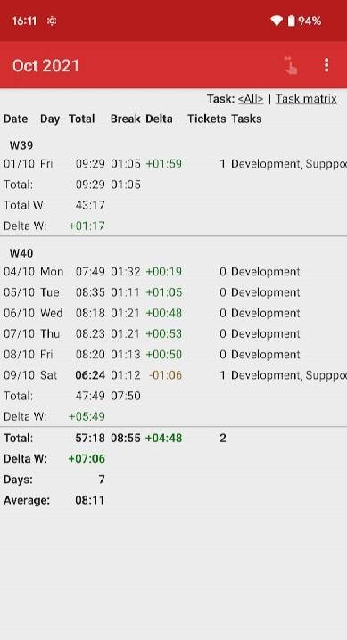 Time Recording - Timesheet App screenshot 3